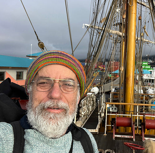 M. L. on Bark Europa tall ship in Ushuaia